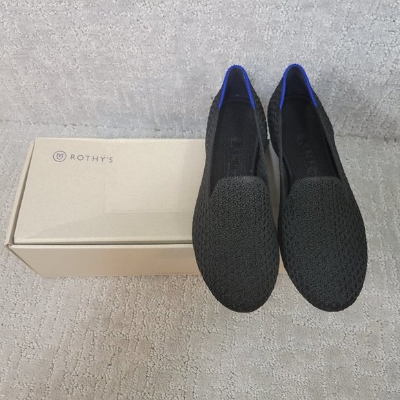 Rothy’s The Loafer Women's Size US 6.5 Black Honey Round Toe Slip On Flat Shoe - Picture 5 of 8